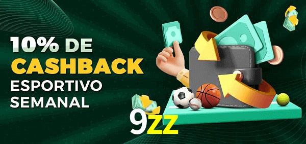 10% de bônus de cashback na 9zz